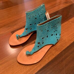 Buddha Bali Boho Teal Sandals